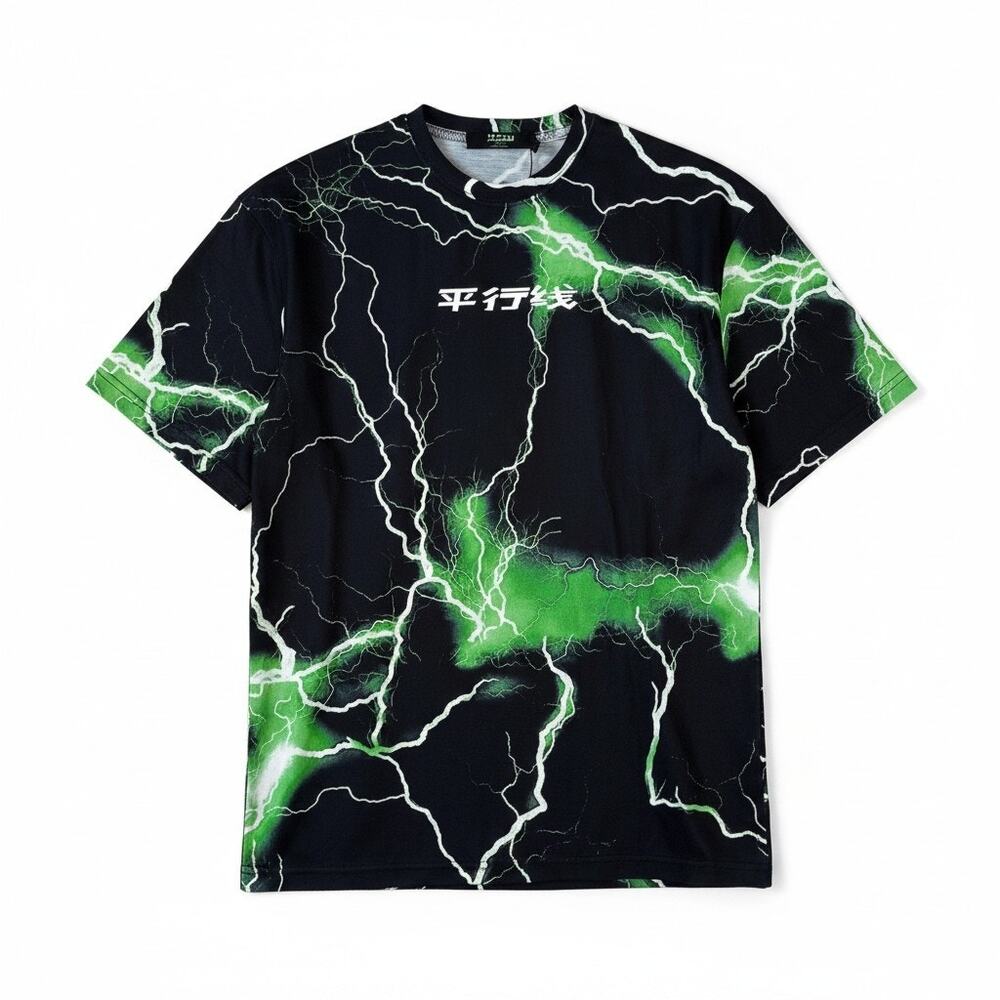 NWT Jaded London Mens Dragon Graphic Short Sleeve T Shirt Black Green Size XS